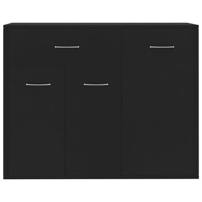 Skænk Sort 88x30x70 cm Træ Materiale