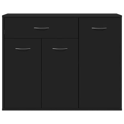 Skænk Sort 88x30x70 cm Træ Materiale