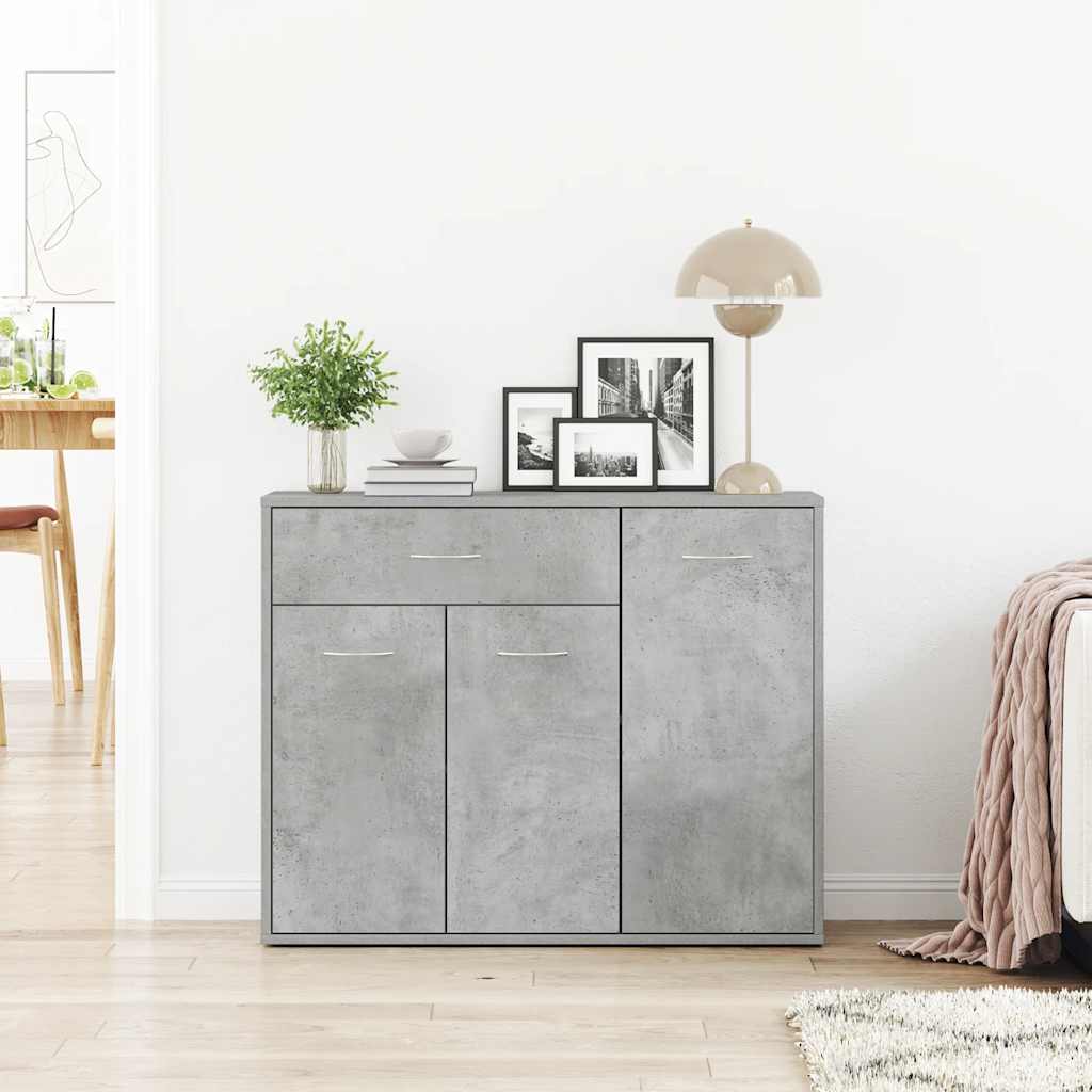 Sideboard Betongrau 88x30x70 cm Holzwerkstoff