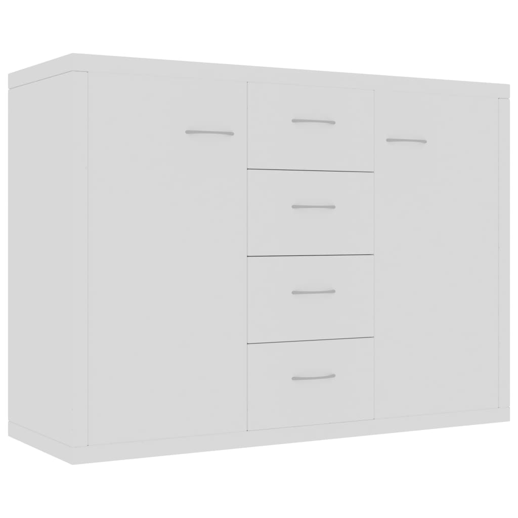 Skænk Hvid 88x30x65 cm Træmateriale