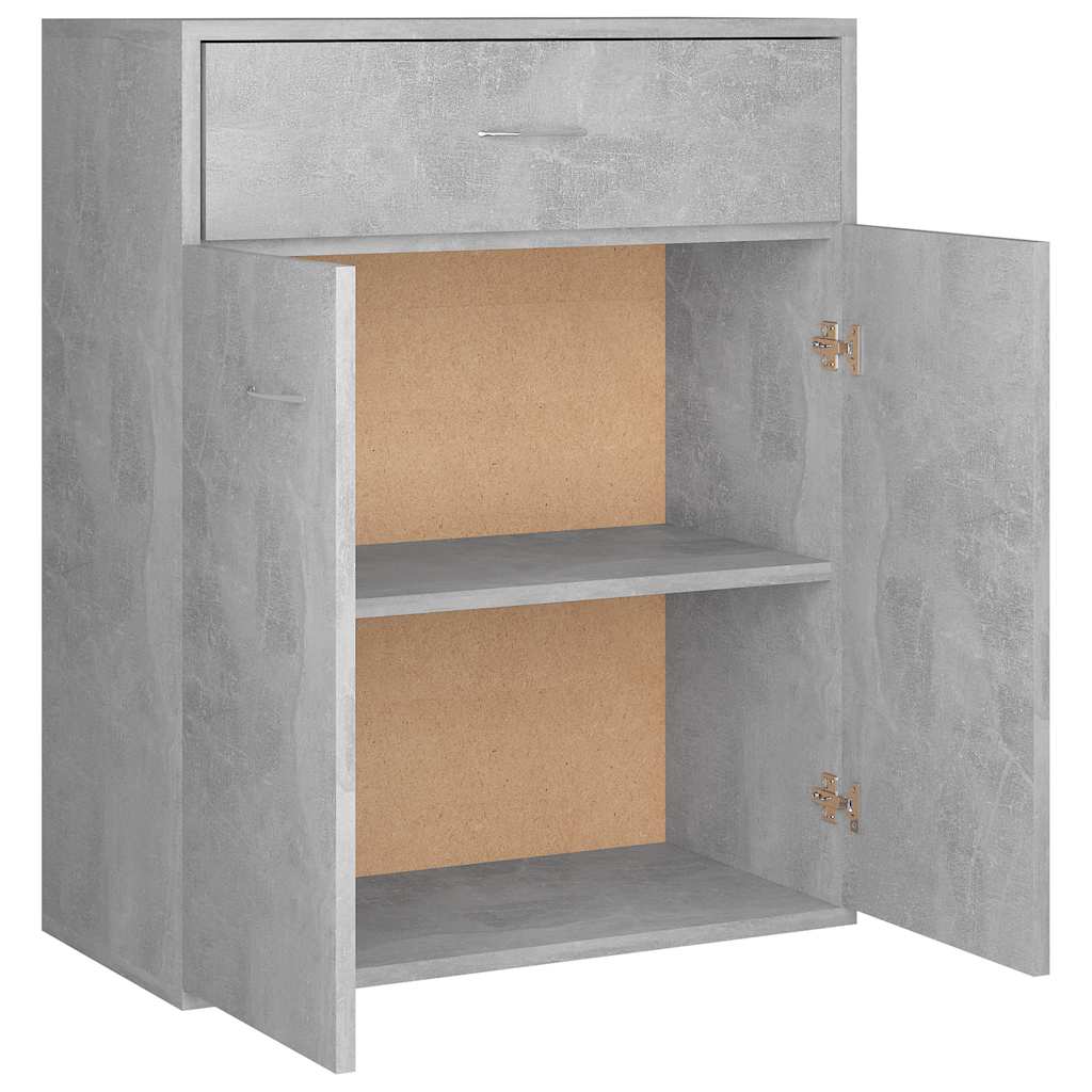 Sideboard Betongrau 60x30x75 cm Holzwerkstoff