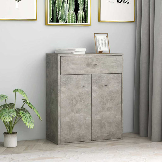 Sideboard Betongrau 60x30x75 cm Holzwerkstoff
