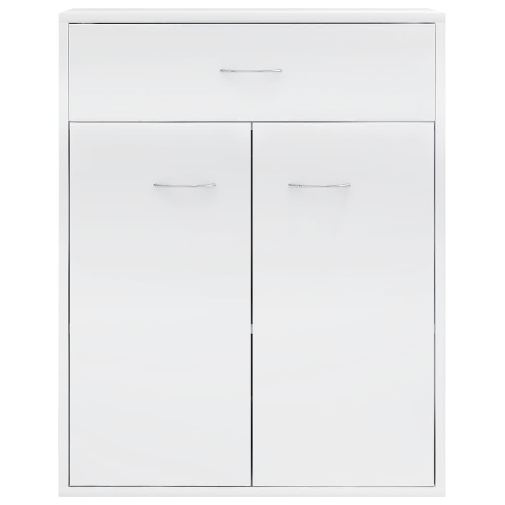 Sideboard Hochglanz-Weiß 60x30x75 cm Holzwerkstoff
