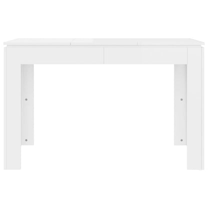 Esstisch Hochglanz-Weiß 120x60x76 cm Holzwerkstoff