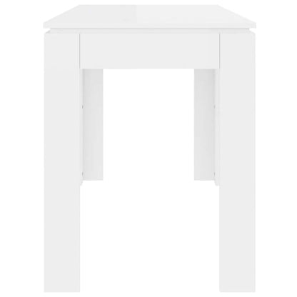 Esstisch Hochglanz-Weiß 120x60x76 cm Holzwerkstoff