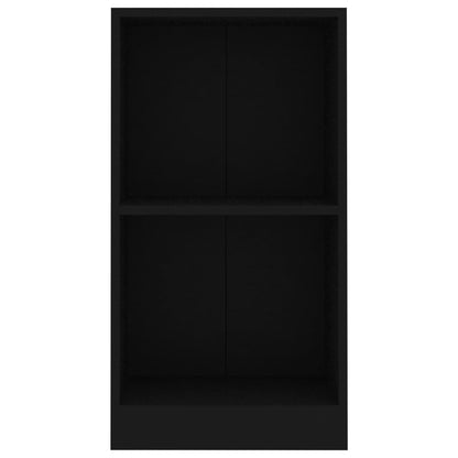 Bücherregal Schwarz 40x24x75 cm Holzwerkstoff