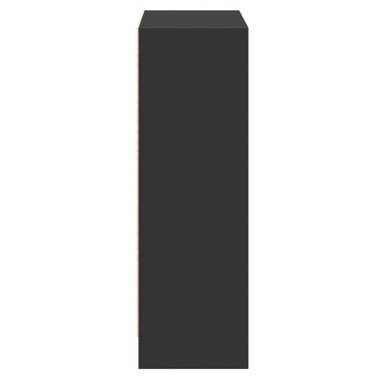 Bücherregal Schwarz 60x24x76 cm Holzwerkstoff