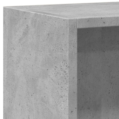 Bücherregal Betongrau 60x24x76 cm Holzwerkstoff
