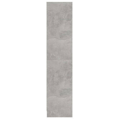 Bücherregal 3 Fächer Betongrau 60x24x109 cm Holzwerkstoff