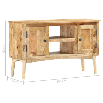 Sideboard 100 x 35 x 60 cm Massivholz Mango