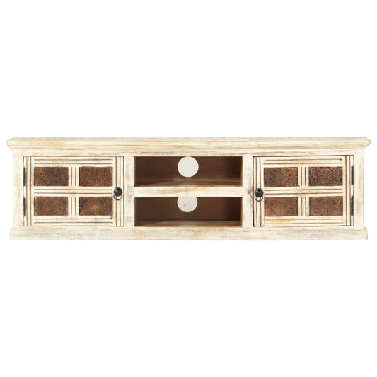 TV-Schrank 130×30×36 cm Massivholz Mango