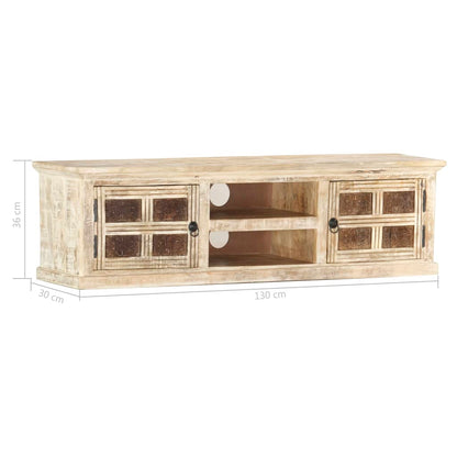 TV-Schrank 130×30×36 cm Massivholz Mango