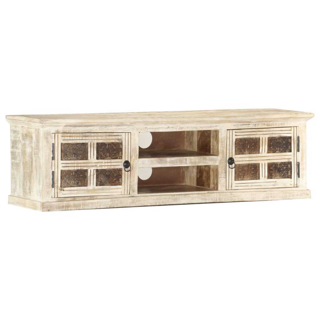 TV-Schrank 130×30×36 cm Massivholz Mango