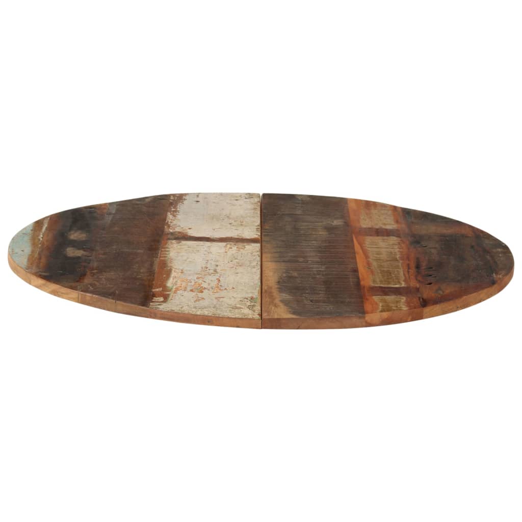 Tischplatte Rund 70 cm 15-16 mm Altholz Massiv