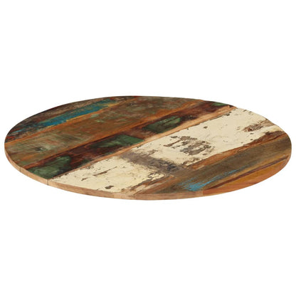 Tischplatte Rund 80 cm 15-16 mm Altholz Massiv