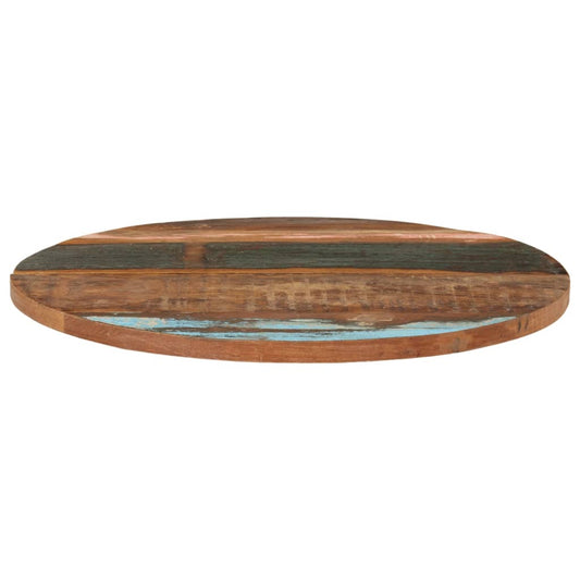 Tischplatte Rund 70 cm 25-27 mm Altholz Massiv