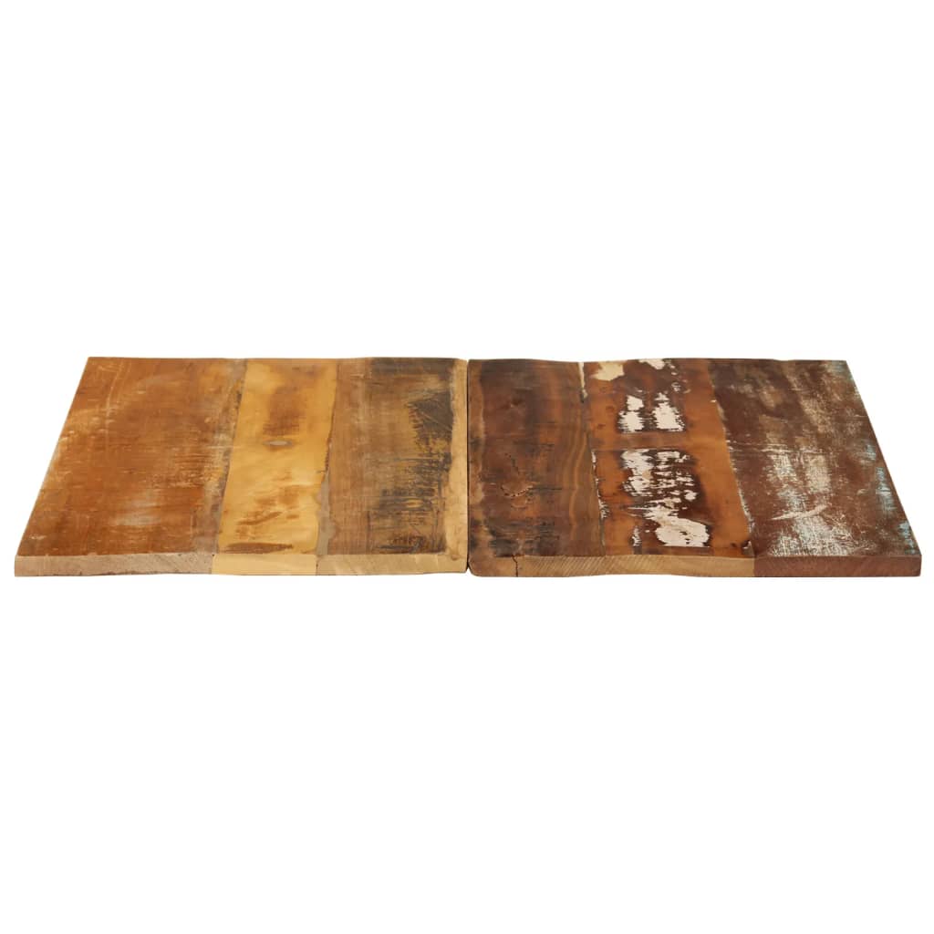 Tischplatte Quadratisch 70x70 cm 15-16 mm Altholz Massiv
