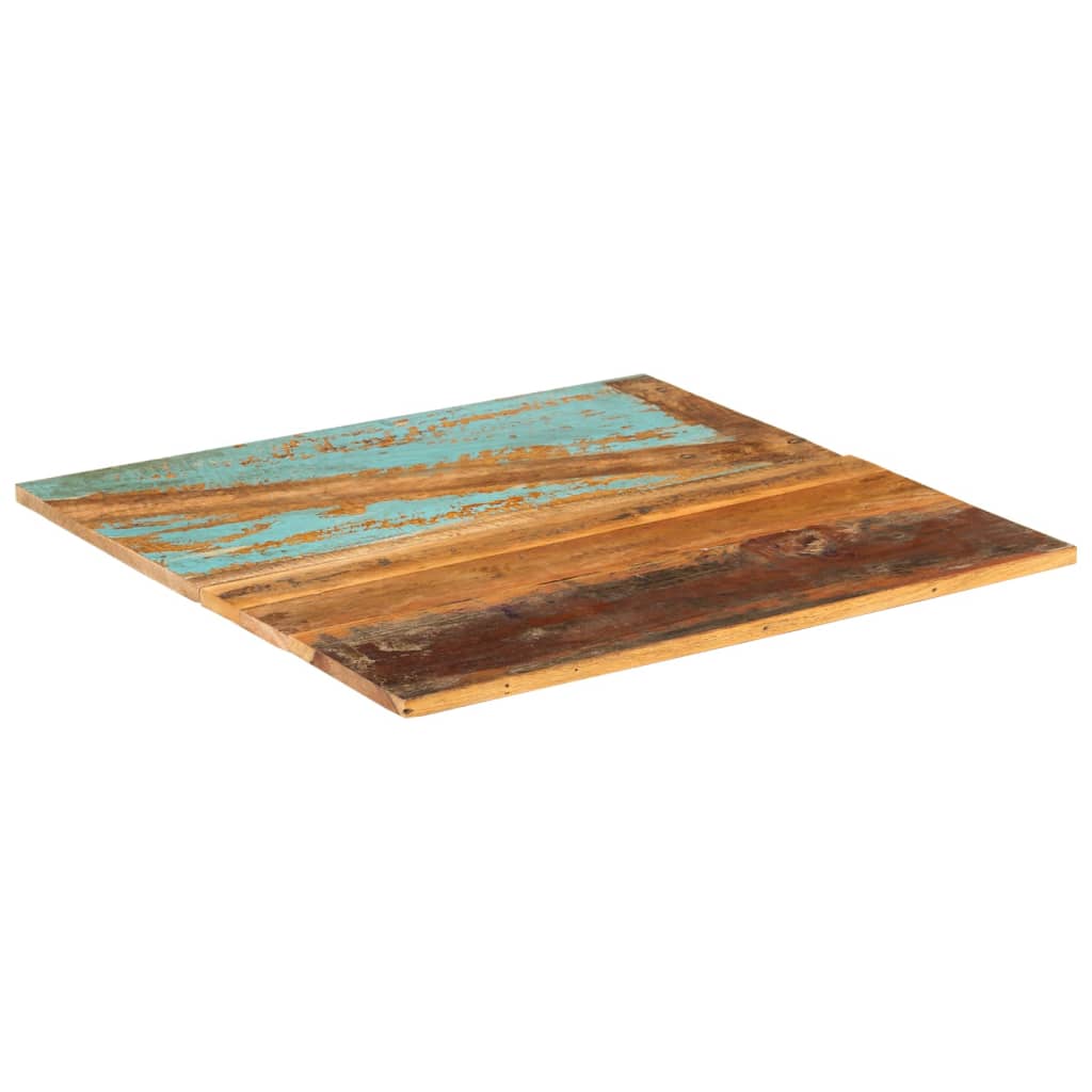 Tischplatte Quadratisch 70x70 cm 15-16 mm Altholz Massiv