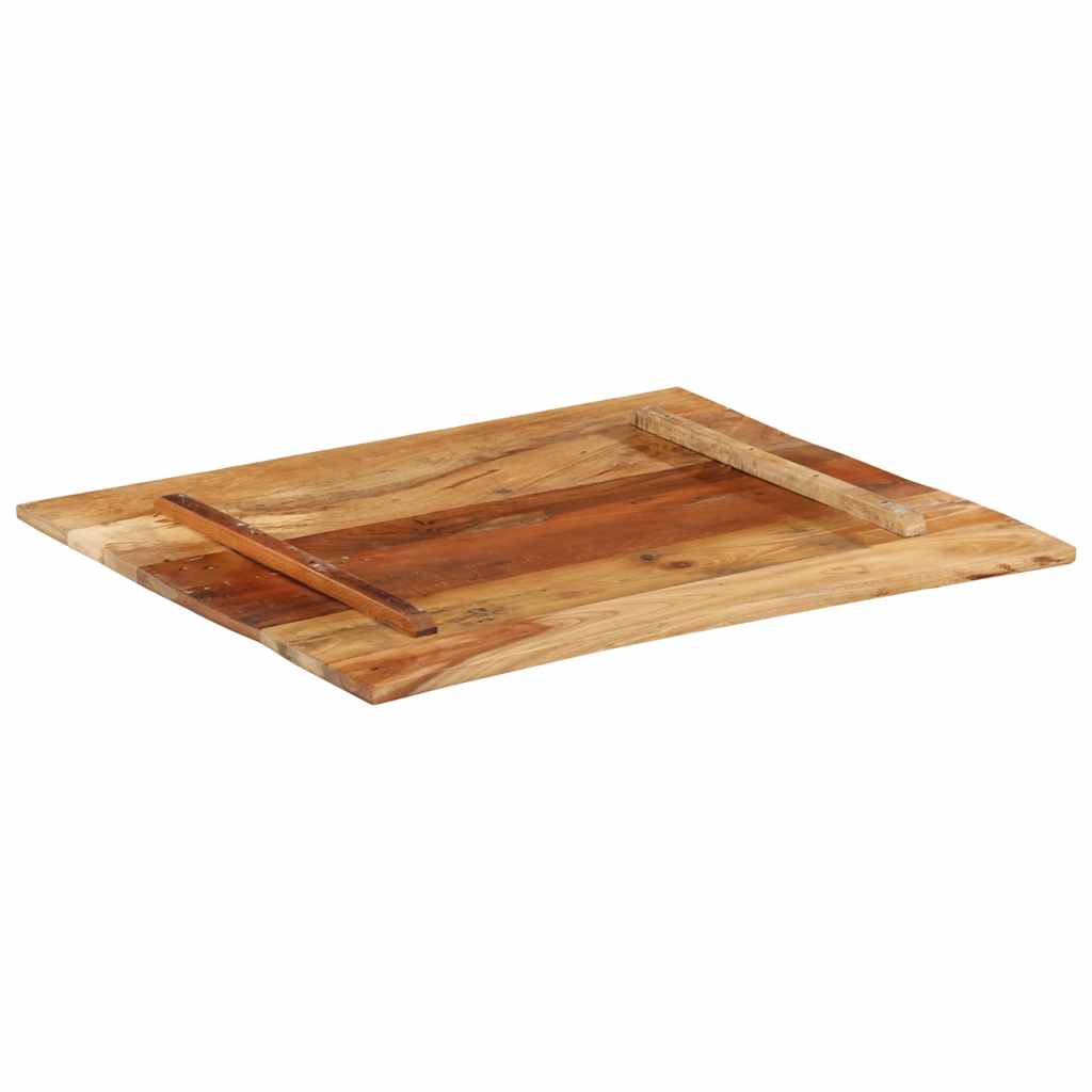 Tischplatte Rechteckig 70x80 cm 15-16 mm Altholz Massiv
