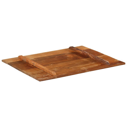 Tischplatte Rechteckig 70x90 cm 15-16 mm Altholz Massiv