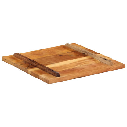 Tischplatte Quadratisch 60x60 cm 25-27 mm Altholz Massiv