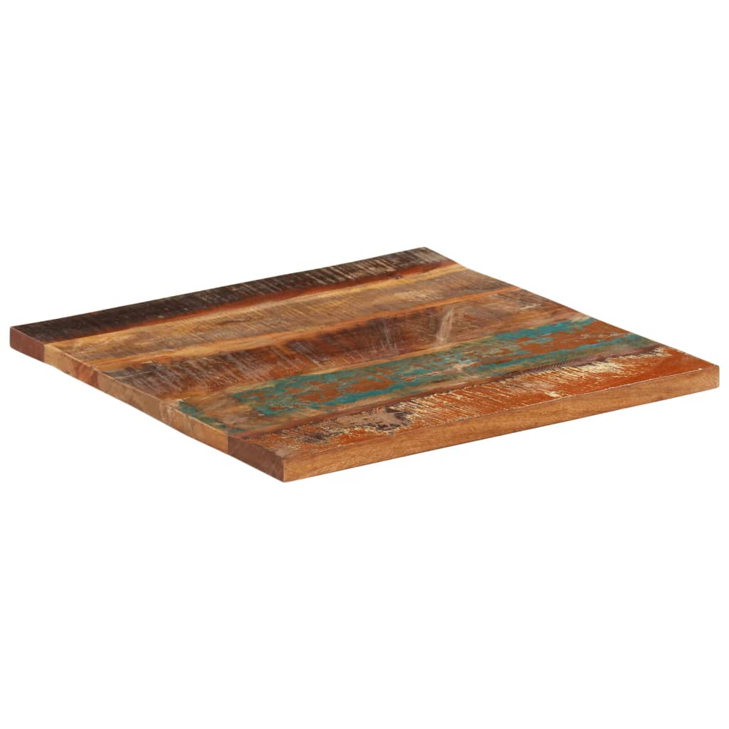 Tischplatte Quadratisch 60x60 cm 25-27 mm Altholz Massiv