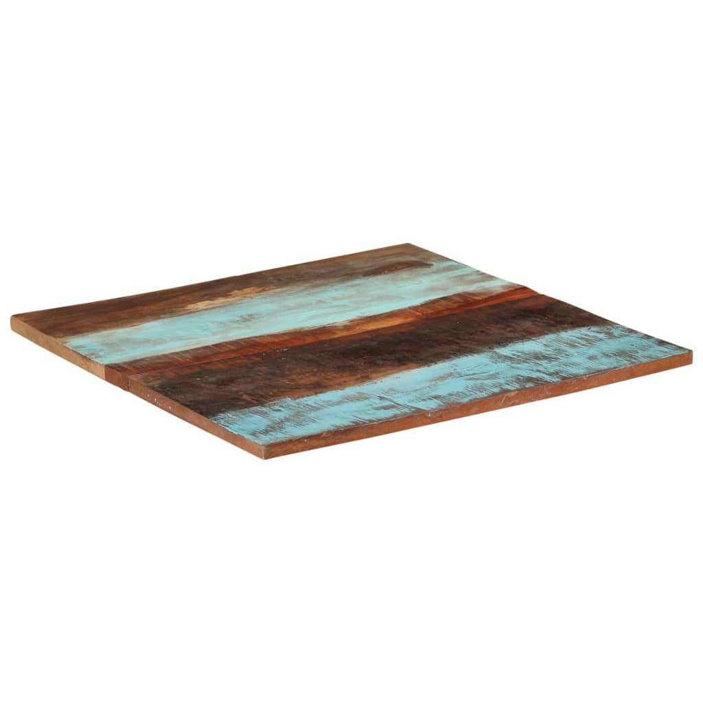 Tischplatte Quadratisch 80x80 cm 25-27 mm Altholz Massiv
