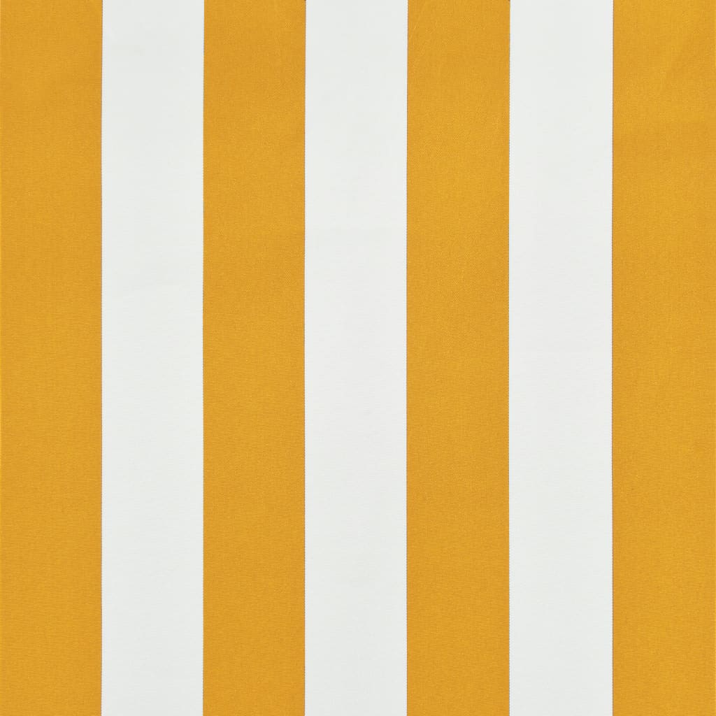 Einziehbare Markise 100×150 cm Gelb und Weiß