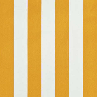 Einziehbare Markise 100×150 cm Gelb und Weiß