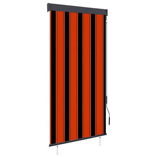 Außenrollo 80 x 250 cm Orange und Braun