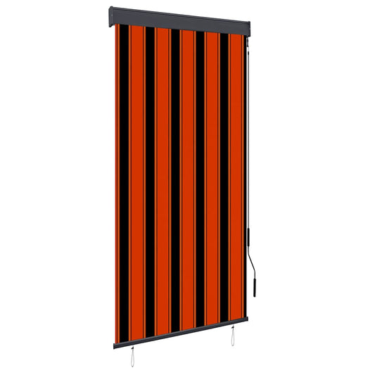 Außenrollo 100 x 250 cm Orange und Braun
