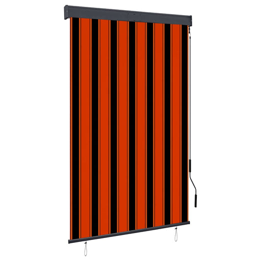 Außenrollo 120 x 250 cm Orange und Braun