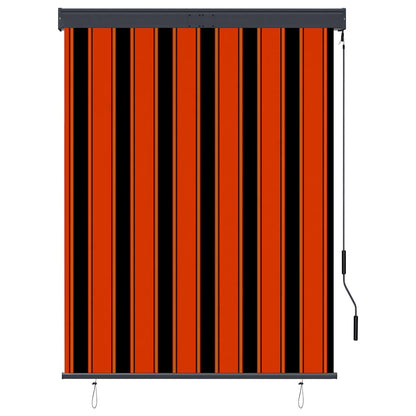 Außenrollo 120 x 250 cm Orange und Braun