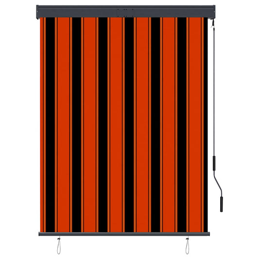 Außenrollo 120 x 250 cm Orange und Braun
