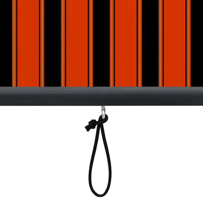 Außenrollo 120 x 250 cm Orange und Braun
