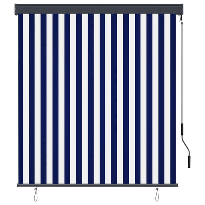 Außenrollo 140x250 cm Blau und Weiß