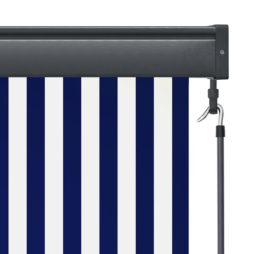 Außenrollo 140x250 cm Blau und Weiß