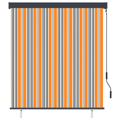 Außenrollo 140x250 cm Gelb und Blau
