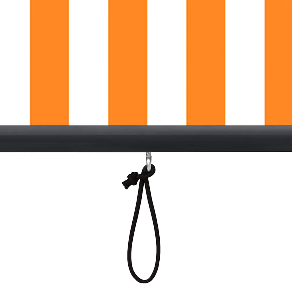 Außenrollo 140x250 cm Weiß und Orange