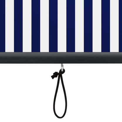 Außenrollo 160x250 cm Blau und Weiß