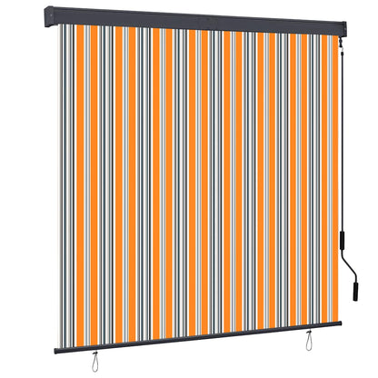 Außenrollo 160x250 cm Gelb und Blau