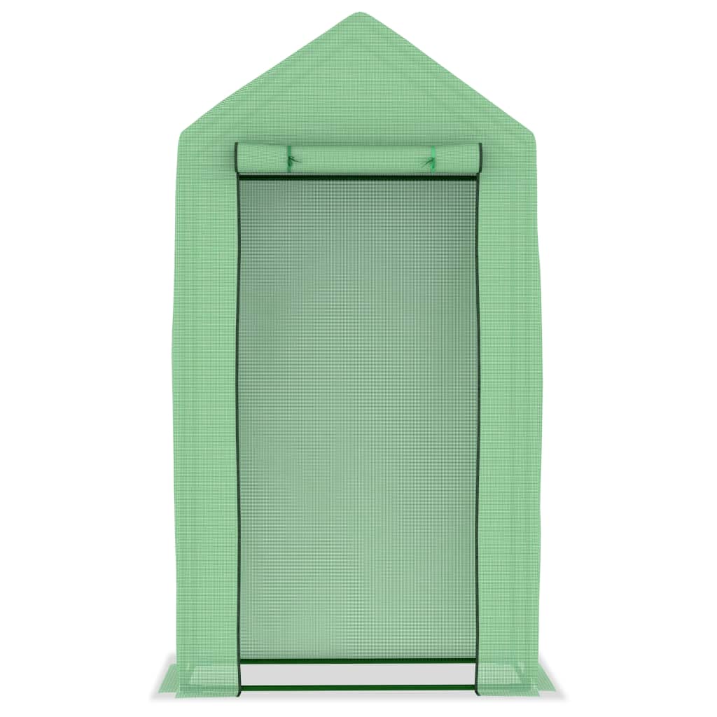 Drivhus med stålramme 0,5 m² 1x0,5x1,9 m