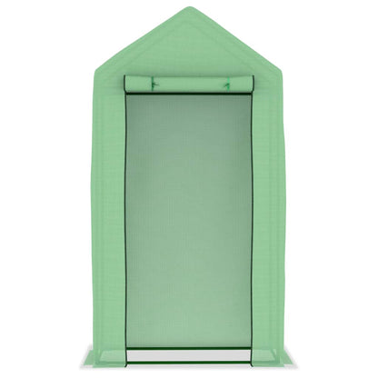 Drivhus med stålramme 0,5 m² 1x0,5x1,9 m