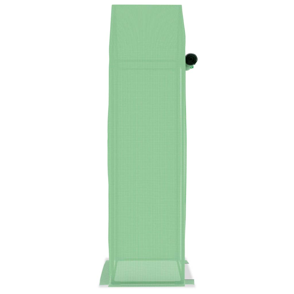 Drivhus med stålramme 0,5 m² 1x0,5x1,9 m