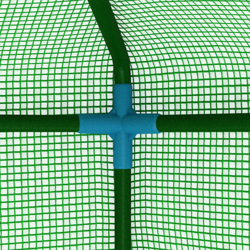 Drivhus med stålramme 0,5 m² 1x0,5x1,9 m