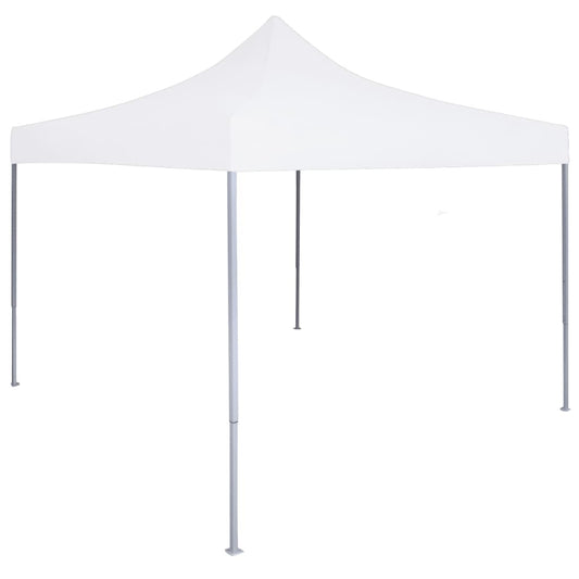 Profi-Partyzelt Faltbar 2×2 m Stahl Weiß
