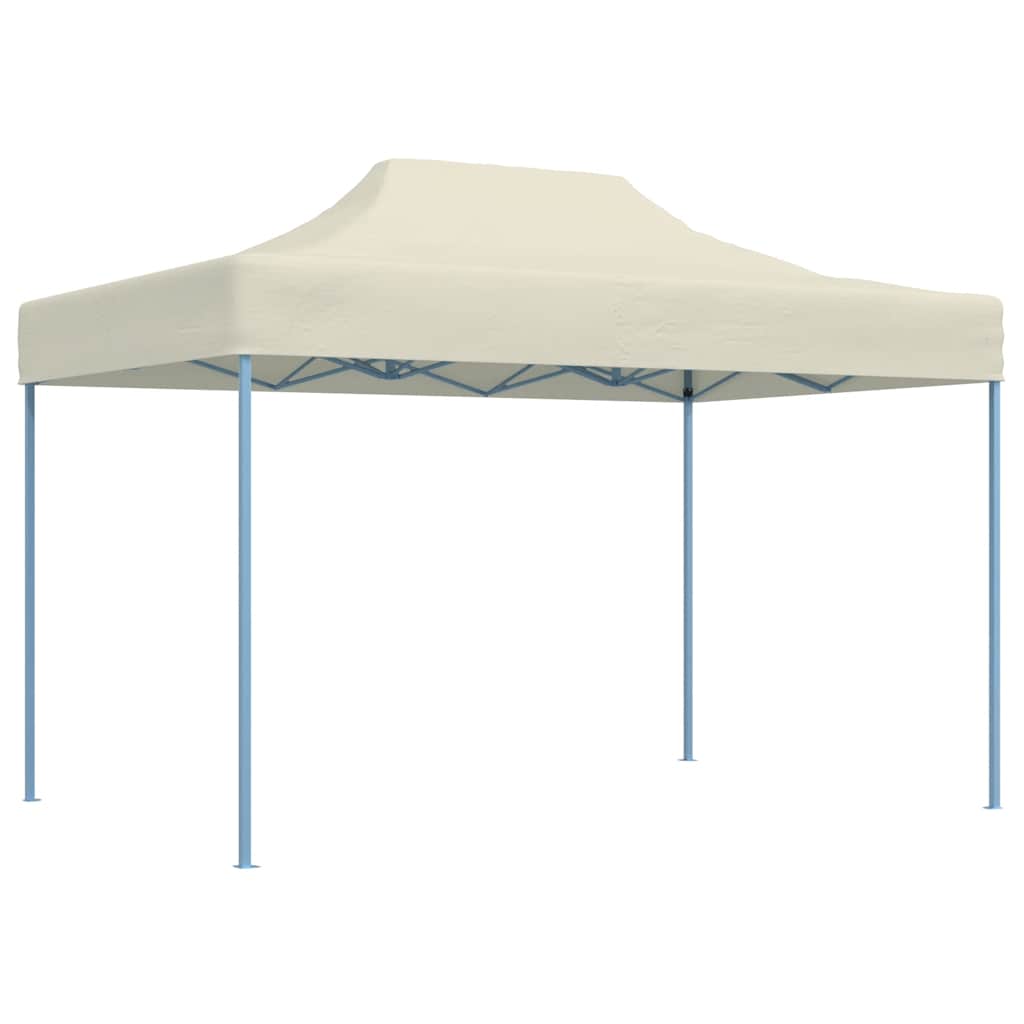 Profi-Partyzelt Faltbar 3×4 m Stahl Creme