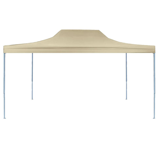 Profi-Partyzelt Faltbar 3×4 m Stahl Creme