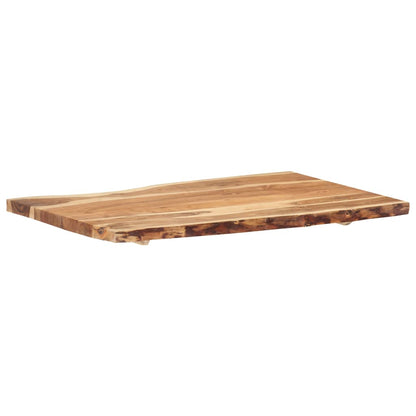 Tischplatte Massivholz Akazie 100x(50-60)x3,8 cm