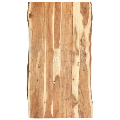 Tischplatte Massivholz Akazie 118x(50-60)x3,8 cm